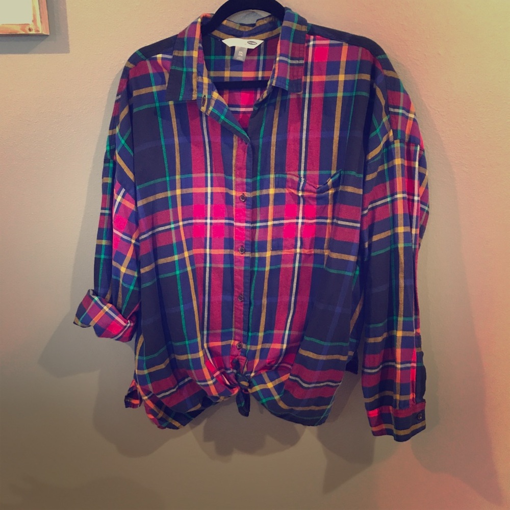 Old navy boyfriend fit flannel